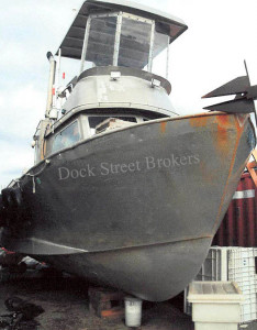 Assortment of old, rusted commercial fishing boat parts, Greenport